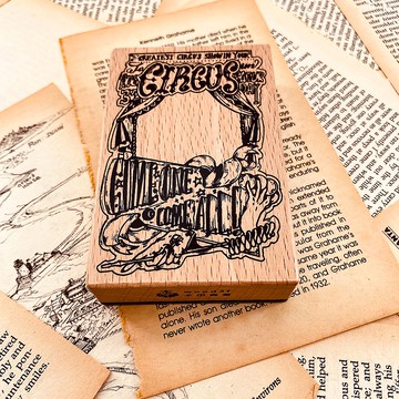 NO.S067W 魔幻舞台 Magic Stage / 櫸木印章 Wood Rubber Stamp