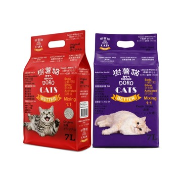 DORO CATS 樹薯貓木薯礦物混合貓砂 7Lx6包 木薯砂/礦物砂/混合砂/貓砂