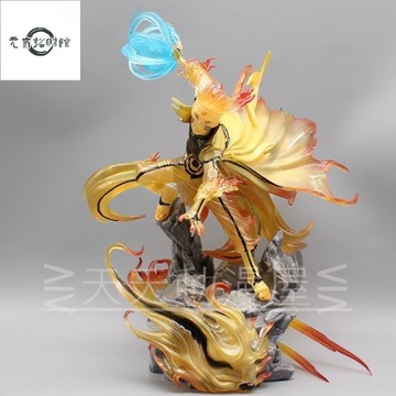 元氣招財 火影忍者模型 十年百忍係列 九尾鳴人 尾獸衣 僊人模式 螺旋丸 動漫週邊 公仔 盒裝 擺件 禮物