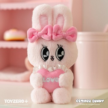 【Fubees】艾絲樂小兔 - 20cm 抱心毛絨公仔 (Ribbon Bunny)