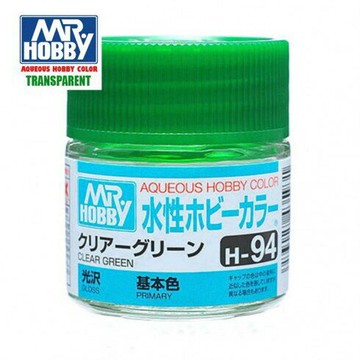 【鋼普拉】現貨 MR.HOBBY GUNZE 郡氏 GSI H-94 H94 水性漆 光澤 透明綠色 模型漆 10ml