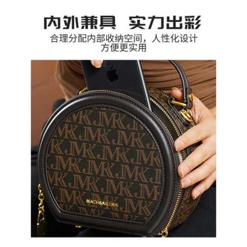 LVSANTEL香港斜挎包2025新款迷你女士手提小圓包真皮高級單肩小包