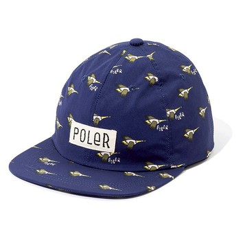 日本限定 POLER ALL OVER 6P CAP 原創印花帽 六片帽 藍印花