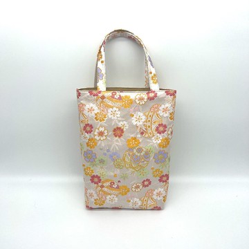 由西陣織和織錦面料製成的日本圖案手提包