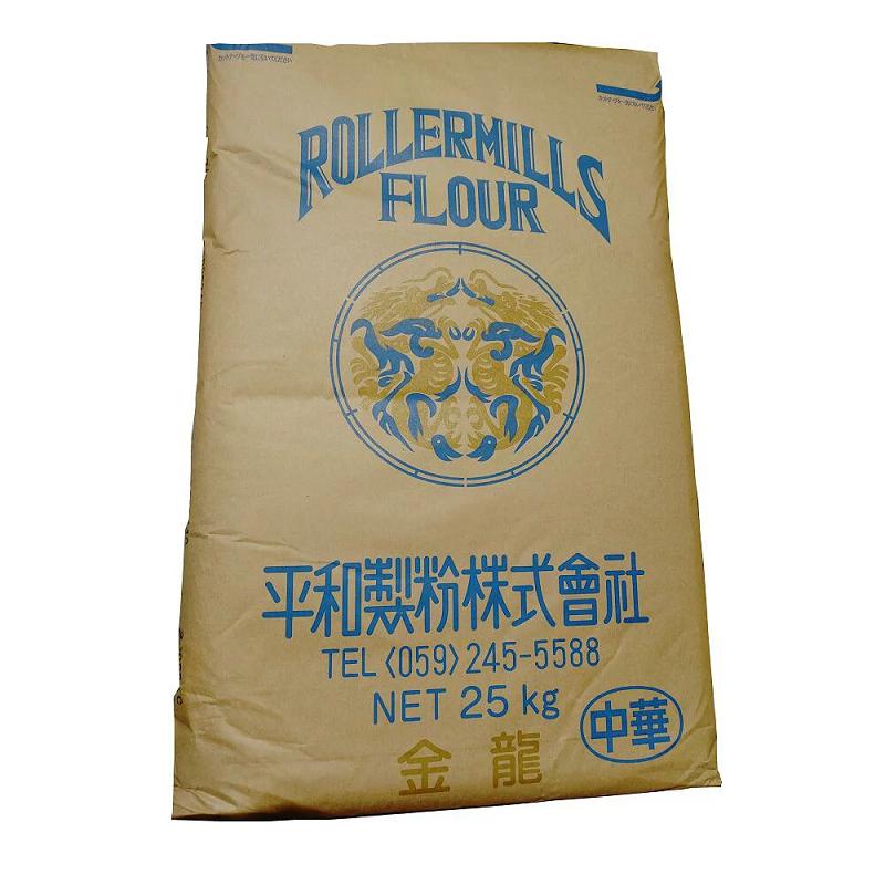 強力粉 中華麺用粉 【平和製粉】金龍 小麦粉 国内製造 25ｋｇ 業務用 大容量 手作り 中華麺用小麦粉【箱で梱包】 | LINEショッピング