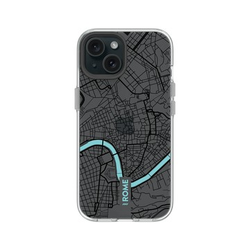 iPhone 15 Clear 透明 - JOCR - Rome (Black Logo)
