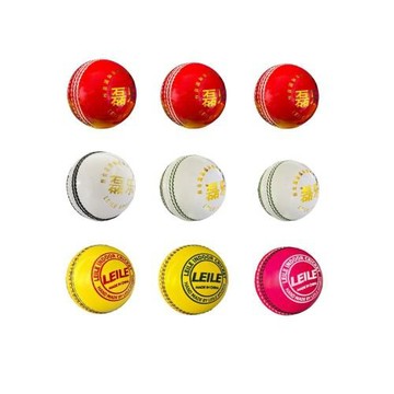 國產板球木球材料Cricket ball紅色皮木芯訓練比賽用球