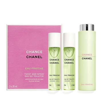 CHANEL 香奈兒 CHANCE 淡香水綠色氣息版(20mlX3)EDT-國際航空版