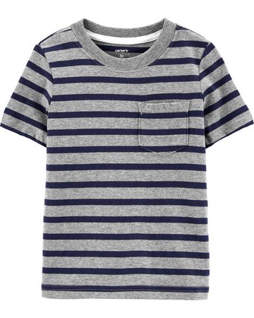 Kid Striped Pocket Jersey Tee