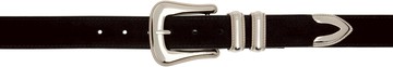 Metalwood Studio SSENSE 独家发售黑色 Hairy Suede Western 腰带