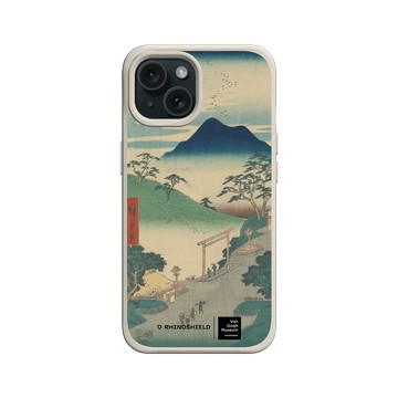 iPhone 15 SolidX 貝殼灰 - Van Gogh Museum - 浮世繪系列東海道五十三次名所圖會 - 歌川廣重