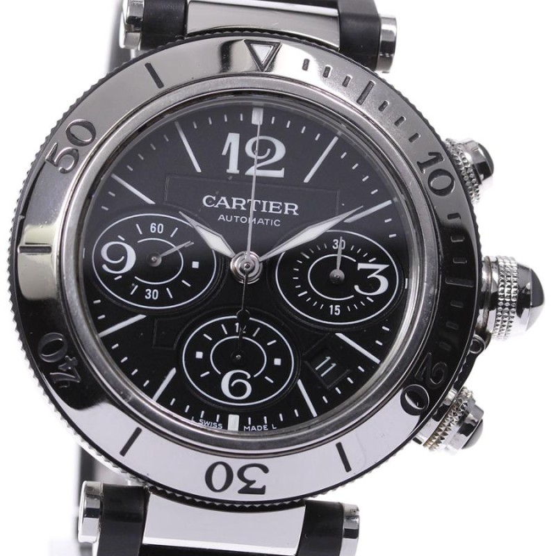 CARTIER】カルティエ パシャ シータイマー クロノグラフ W31088U2 自動 ...