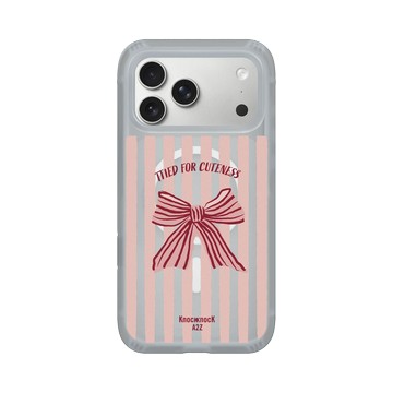 iPhone 17 Pro Max AirX 流變灰 - Knock Knock A2Z - 法式蝴蝶結