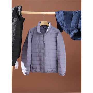 實力選手！品質好貨！男士冬時尚休閑輕薄保暖90白鴨絨立領羽絨服