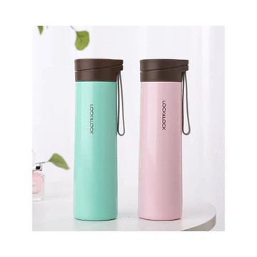 樂扣樂扣不銹鋼直身杯簡約迷你帶提繩便攜男女學生保溫杯LHC4207