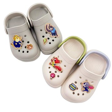 台灣製動物方城市卡通洞洞鞋