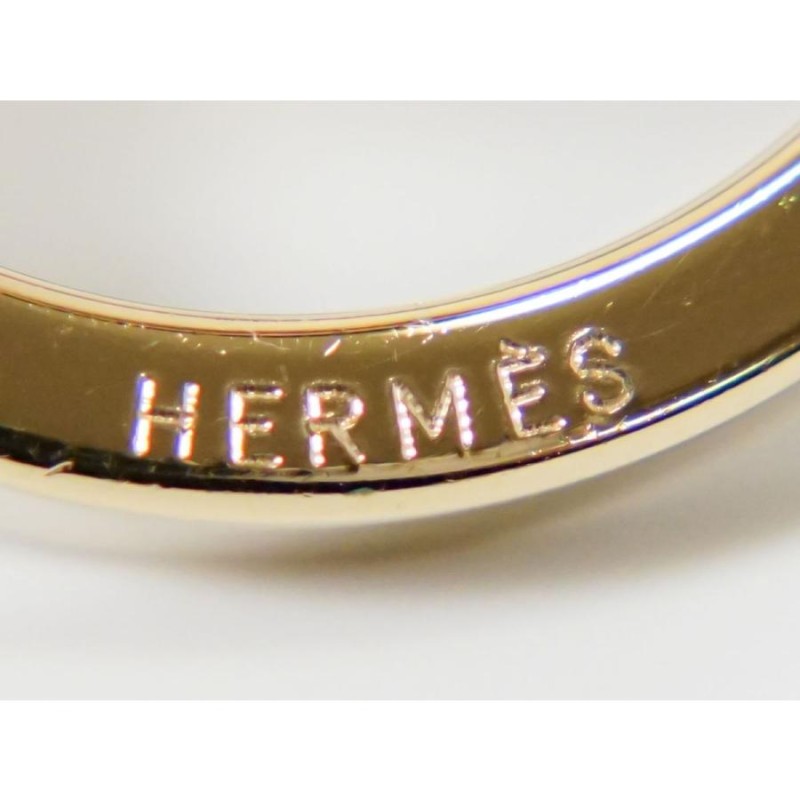 本物 エルメス HERMES コスモス スカーフリング GP ゴールド メッキ ...