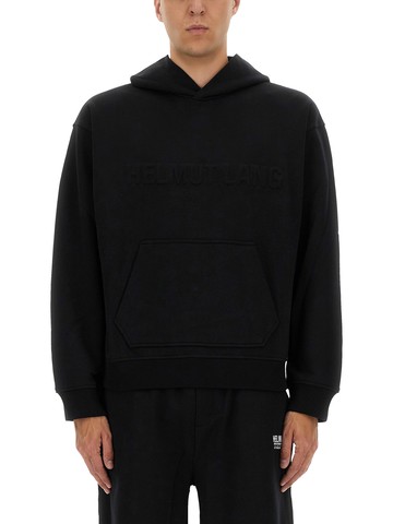 helmut lang sweatshirt with embossed logo