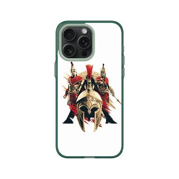 iPhone 15 Pro Max Clear 憂墨綠 - Assassin's Creed - Alexios & Kassandra