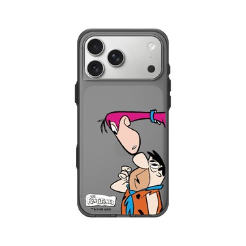 iPhone 17 Pro Max Clear (相機按鈕) 酷墨灰 - 摩登原始人 The Flintstones - 摩登原始人 - 可愛互動
