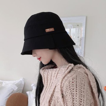 復古呢子漁夫帽子女秋冬款時尚盆帽韓版遮臉冬天顯臉小水桶帽日系