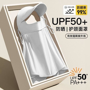 ☀️【帽檐護頸一體】女款護眼角防曬面罩｜遮陽口罩｜防紫外線神器｜一體設計＋護眼角｜一戴即防 全臉防曬不悶不勒