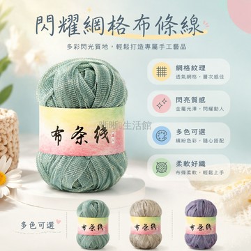 台灣出貨✨ 爆閃布條線 絲巾線 手工編織材料包 發光鉤織線條 DIY編織包包拖鞋 小香風亮片線 創意手作線材