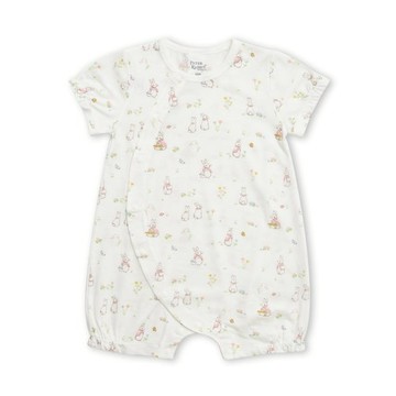 花園派對短袖兔裝 (天絲洞感緹花布)