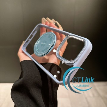 膚感 旋轉支架 加高鏡頭框 適用 iPhone 17 16 手機殼 11 12 13 14 15 Pro Max 保護殼