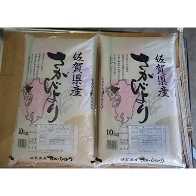 ふるさと納税 鹿島市 さがびより　佐賀県鹿島産　白米　20kg