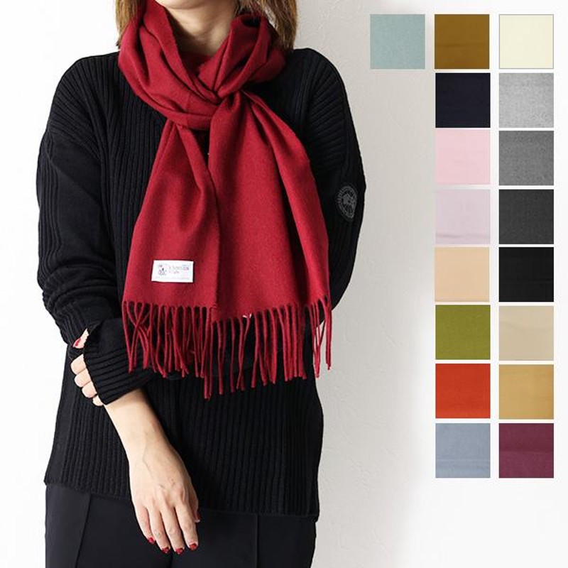 Johnstons-ジョンストンズ-』 WA57 Cashmere Plains Scarf [190×35cm