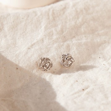 【Isha Jewelry】復古花漾耳環| 設計師精選 | 純銀。玫瑰。輕奢。工藝