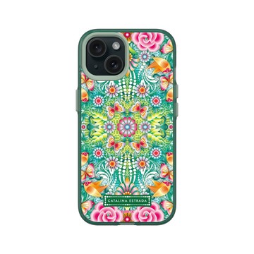 iPhone 15 Clear 憂墨綠 - Catalina Estrada - Turquoise Jungle