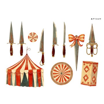 【6 月新品】20-134-0156 剪裁紙 馬戲團風格