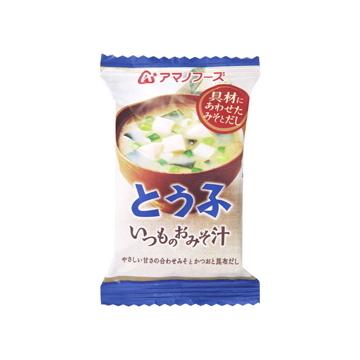 アサヒ食品グループ アマノフーズ  いつものおみそ汁  とうふ  10g  x  10