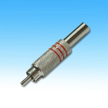 RCA插頭銅殼5C 紅色 1029R