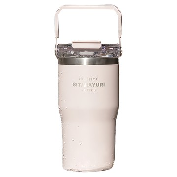 Sitarayuri日系手提雙飲保溫杯 灰紫色 600ml  1個