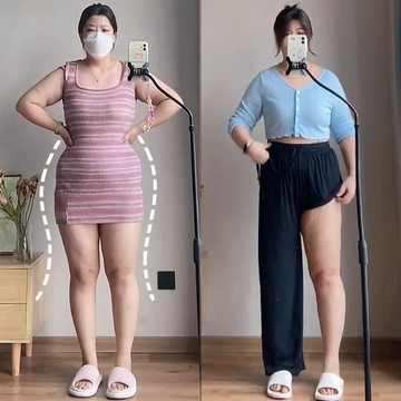 L-6XL 大尺碼梨形身材遮胯闊腿褲子女顯瘦冰絲夏季薄款胖mm粗腿寬胯休閑褲