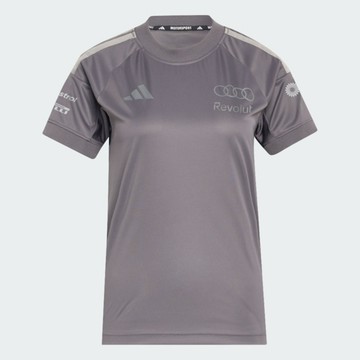 Adidas 愛迪達 Au Dr Jsy Ss Rw KF0941 女 T恤 運動上衣 復刻版賽車手服 鐵灰