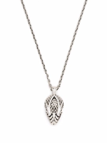Emanuele Bicocchi - serpent-pendant necklace - unisex - Sterling Silver - One Size