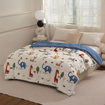 Biome抗菌韓版可水洗被雙人-森林(實際出貨為雙人被1入 不含其他陳列佈置物)