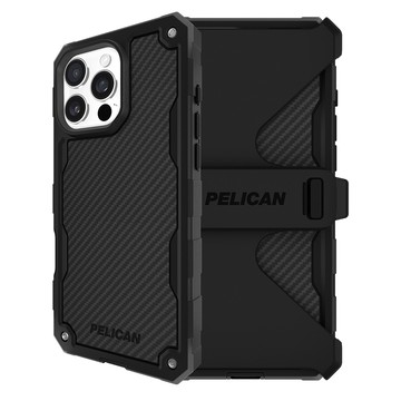 Pelican iPhone 16系列 防護盾 MagSafe 防摔手機殼 - 碳纖紋理