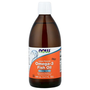 NOW Foods, 歐米伽-3 魚油，檸檬味，16.9 液量盎司（500 毫升）