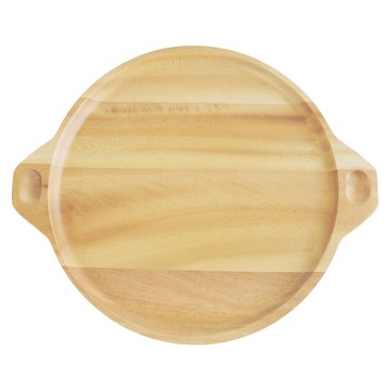 GOZENBO 御膳坊 雙耳圓型托盤  中(30.1 x 25 x 2cm)  北歐山毛櫸  1個