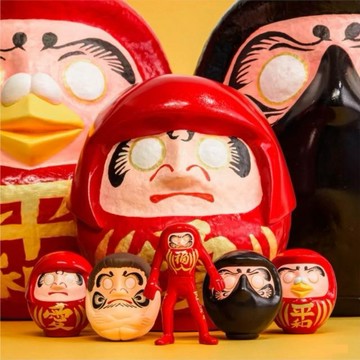 【Kenelephant】現代美術二等兵達摩 公仔盲盒-2入(隨機出貨)(拆封不退)【墊腳石】盒玩 擺飾