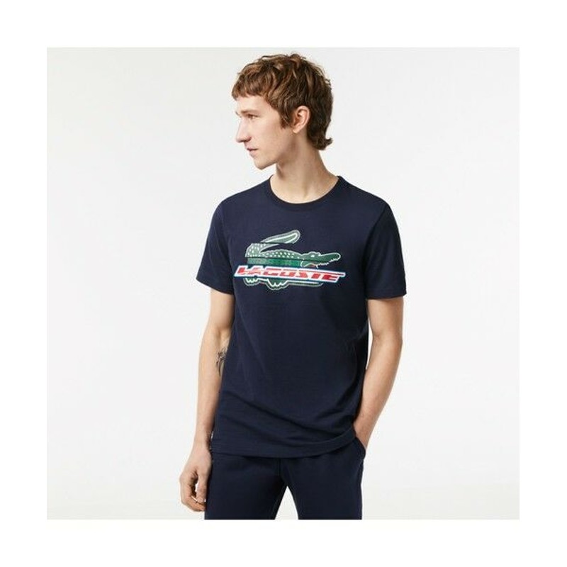 LACOSTE/ラコステ ミックスグラフィックウルトラドライTシャツ