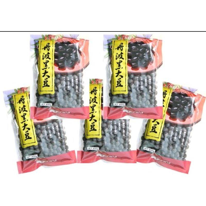 豆力 兵庫県産丹波篠山産 丹波黒大豆（大粒2Ｌ） 1kg（200ｇ×5袋）