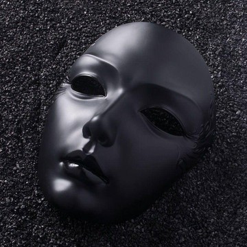 魂作物手繪漢服全臉面具 舞會派對神秘裝扮男女配飾面具