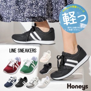 雑誌掲載 Nicola 3月号 靴 シューズ スニーカー レディース スポーツ 黒 グレー 紺 Honeys ハニーズ ラインスニーカー 通販 Lineポイント最大1 0 Get Lineショッピング