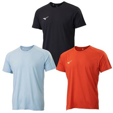 Mizuno 美津濃 短袖上衣 男裝 排汗 台灣製 黑/藍/紅 32TAC00709/32TAC00721/32TAC00761
